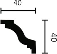 Карниз NMC Wallstyl DSCLWT200060 2000x40x40 мм — фото 2, Карнизы