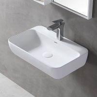 Раковина Abber Stein 60 AS2654 Белая матовая — фото 1, Раковины подвесные