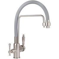 Смеситель для кухни Viko V-5618 Серебро Серый — фото 2, Смесители для кухни