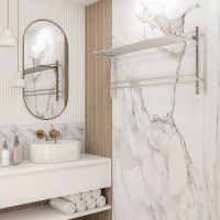 Электрический полотенцесушитель Terminus Горизонт П8 1200х600 4670078543332 с полкой Хром — фото 5, Электрические полотенцесушители