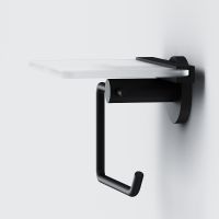 Товар: Держатель туалетной бумаги AM.PM X-Joy A85A341522 с полкой Черный матовый - фото 4 Держатель туалетной бумаги AM.PM X-Joy A85A341522 с полкой Черный матовый — фото 4, Держатели туалетной бумаги