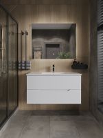 Товар: Зеркало Orange Quadrо 100 OQ-100ZE с подсветкой с сенсорным выключателем - фото 4 Зеркало Orange Quadrо 100 OQ-100ZE с подсветкой с сенсорным выключателем — фото 4, Мебель для ванной