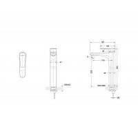 Смеситель для раковины Bravat Source F1173218BW-A9-ENG Черный матовый — фото 2, Смесители для раковины