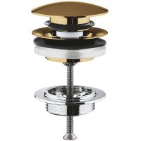 Донный клапан Grohe 65807GN0 click-clack Холодный рассвет матовый — фото 1, Донные клапаны