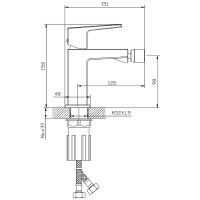 Смеситель для биде Splenka S01.50.06 Черный матовый — фото 2, Смесители для биде