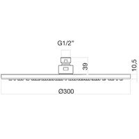 Товар: Верхний душ Webert AC1010015STEEL Хром - фото 2 Верхний душ Webert AC1010015STEEL Хром — фото 2, Душевое оборудование. Душевая программа