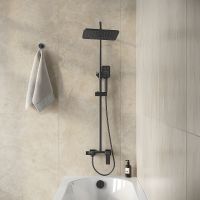 Товар: Душевая система Grossman Style 500.K35.05.210 Черная матовая - фото 8 Душевая система Grossman Style 500.K35.05.210 Черная матовая — фото 8, Душевые стойки