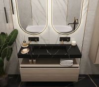 Товар: Раковина Boheme Armadi Art Flat 120 859-120-NM Черный мрамор - фото 3 Раковина Boheme Armadi Art Flat 120 859-120-NM Черный мрамор — фото 3, Раковины