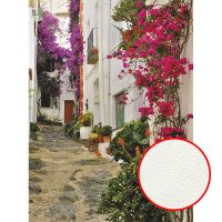 Фреска Ortograf Городской пейзаж 3301 Фактура флок FLK Флизелин (2*2,7) Разноцветный, Город/Цветы — фото 1, Фрески