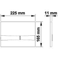 Клавиша смыва Koller Pool Integro Cosmo KP-229-002 Хром — фото 2, Комплектующие для душевого оборудования