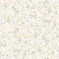 Обои Andrea Rossi Cheradi 54394-2 Винил на флизелине (1,06*10,05) Бежевый/Разноцветный, Цветы — фото 1, Обои для стен
