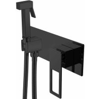 Гигиенический душ со смесителем Boheme Q 147-BВ Черный матовый — фото 1, Душевое оборудование. Душевая программа