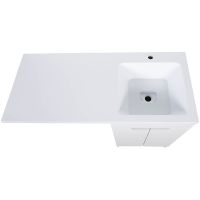 Тумба с раковиной Orange Sistema 110 R STD-110TUW+RAR Белая — фото 10, Тумбы с раковиной