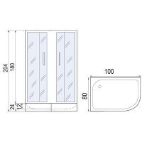 Товар: Душевой уголок Мономах ДУ 100x80 МЗ BL 10000008626 профиль Черный матовый стекло прозрачное с рисунком - фото 5 Душевой уголок Мономах ДУ 100x80 МЗ BL 10000008626 профиль Черный матовый стекло прозрачное с рисунком — фото 5, Душевые уголки