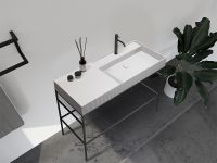 Товар: Консоль с раковиной Abber Stein 120 AS2647 Черная - фото 5 Консоль с раковиной Abber Stein 120 AS2647 Черная — фото 5, Мебель для ванной