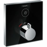 Смеситель для душа Hansgrohe ShowerSelect 15737600 с термостатом Черный Хром — фото 1, Смеситель для душа