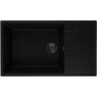 Кухонная мойка Ulgran Quartz Prima 860-07 Уголь — фото 1, Кухонные мойки