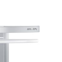 Стеклянная полка AM.PM Sense L A7456200 угловая Серебристая — фото 7, Полки для ванной и душа