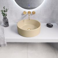 Раковина-чаша Grossman 40 GR-3013BEM Бежевая матовая — фото 2, Раковины накладные