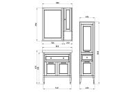 Товар: Подвесной шкаф ASB-Woodline Гранда 24 11485 Grigio - фото 7 Подвесной шкаф ASB-Woodline Гранда 24 11485 Grigio — фото 7, Мебель для ванной