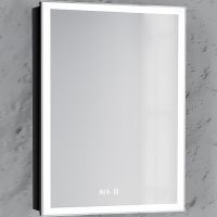 Зеркальный шкаф Laparet Sinergia 60 Sin.03.60/A с подсветкой Антрацит — фото 1, Мебель для ванной