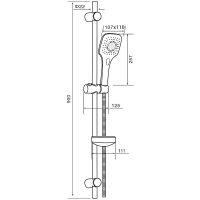 Товар: Душевой гарнитур Orange O-Shower OS073 Хром - фото 9 Душевой гарнитур Orange O-Shower OS073 Хром — фото 9, Душевые гарнитуры