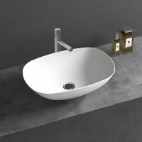 Товар: Раковина-чаша Vincea 54 VBS-6T12MW Белая матовая - фото 2 Раковина-чаша Vincea 54 VBS-6T12MW Белая матовая — фото 2, Раковины накладные