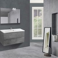 Тумба под раковину Vincea Mia 90 VMC-2MA900BT подвесная Beton — фото 4, Тумбы под раковину