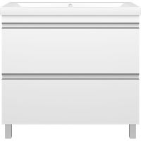 Тумба с раковиной Misty Ингрид 90 УТ000015020 Белая — фото 2, Мебель для ванной