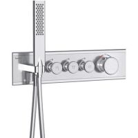 Смеситель для душа Teska Shine SH3006 с термостатом Хром — фото 1, Смеситель для душа