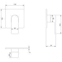 Смеситель для душа Omnires Baretti BA7845BL Черный матовый — фото 2, Смесители