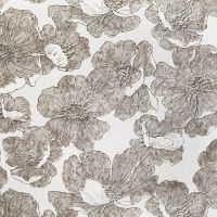 Обои Solo Fluid E105004 Винил на флизелине (1,06*10) Белый/Коричневый, Цветы — фото 1, Обои для стен