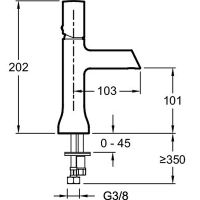 Смеситель для раковины Jacob Delafon Toobi Хром арт-E7329-CP — фото 12, Смесители для раковины