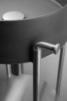 Консоль под раковину Deante Silia 36 CKS_F36A Брашированная сталь — фото 20, Мебель для ванной