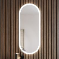 Товар: Зеркало Bond Oval 50x120 M41ZE-50120 с подсветкой с сенсорным выключателем - фото 1 Зеркало Bond Oval 50x120 M41ZE-50120 с подсветкой с сенсорным выключателем — фото 1, Зеркала в ванную комнату