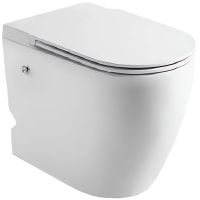 Унитаз Ceruttispa Sella Pulse CT10198 приставной с импульсным смывом Белый с сиденьем Микролифт — фото 1, Приставные унитазы