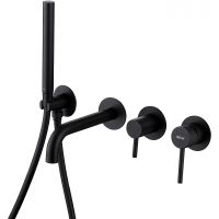 Смеситель для ванны Abber Wasser Kreis AF8130B Черный матовый — фото 1, Смеситель для ванны