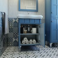 Товар: Тумба под раковину Caprigo Borgo 60 33410-B136 Синяя матовая - фото 3 Тумба под раковину Caprigo Borgo 60 33410-B136 Синяя матовая — фото 3, Мебель для ванной