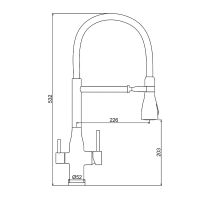 Смеситель для кухни Gappo G4399-75 Сатин Черный — фото 16, Смесители для кухни