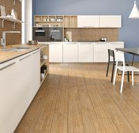 Керамогранит Idalgo (Идальго) Гранит Вуд Классик беж Lmr 19,5х120 см — фото 3, Керамогранит