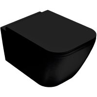 Унитаз Globo Stone STS05.AR подвесной Черный матовый без сиденья — фото 1, Подвесные унитазы