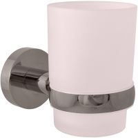 Стакан для зубных щеток Rav Slezak Colorado COA0201MGK Серый металлик крацованный — фото 1, Стаканы для зубных щеток