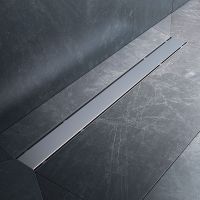 Душевой лоток AM.PM PrimeFlow 80 с решеткой Хром матовый / под плитку Tile арт-W02SC-U11-080-04SB — фото 5, Душевые лотки