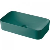 Раковина-чаша Abber Rechteck 60 AC2204MDG Зеленая матовая — фото 1, Раковины накладные