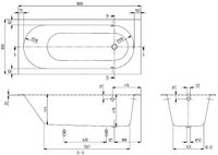 Товар: Квариловая ванна Villeroy&Boch Oberon 180x80 UBQ180OBE2V-01 без гидромассажа - фото 7 Квариловая ванна Villeroy&Boch Oberon 180x80 UBQ180OBE2V-01 без гидромассажа — фото 7, Акриловые ванны