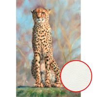 Фреска Ortograf Животные 17603 Фактура флок FLK Флизелин (1,8*2,7) Бежевый/Голубой, Животные/Живопись — фото 1, Фрески