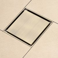 Душевой трап Gappo G81005-4 с решеткой Бронза — фото 5, Трапы для душа