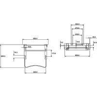 Раковина для МГН Nofer 65 H12 с пневматическим креплением, смесителем и сифоном — фото 7, Раковины подвесные