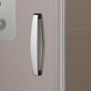 Дверь для душевого уголка Huppe Aura Elegance 80 400401.087.316 Профиль матовый хром, стекло матовое, правая — фото 3, Душевые двери в нишу