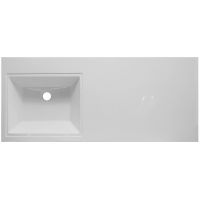 Тумба с раковиной Эстет Dallas Luxe 120 L ФР-00001925 подвесная Белая — фото 5, Тумбы с раковиной